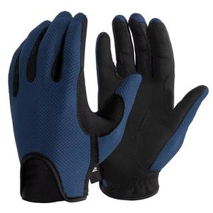 Gants de moto en cuir de haute qualité pour l'hiver, à doigts complets, protection UV, bracelet de poignet réglable, antidérapants, unisexes, pour le cyclisme - Product Image 5