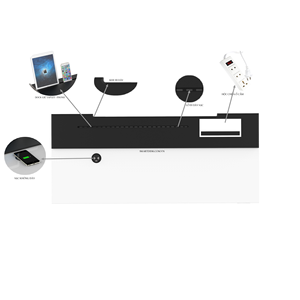 Escritorio Gamer Ajustable SMARTDESK Rojo, Diseño Moderno con Materiales Metálicos y de Madera - Product Image 2