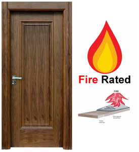 Porte en bois ignifugée 30 minutes avec joint intumescent et cadre renforcé en acier, fabriquée en Turquie - Product Image 4