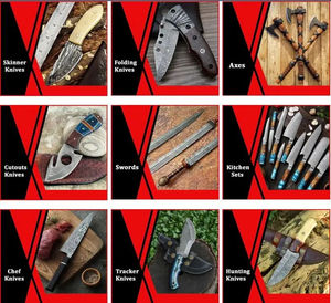 Cuchillo de Filetear Hecho a Mano con Hoja de Acero de Damasco y Mango de Madera, Diseño Ambidiestro, Funda de Cuero de Alta Calidad, el Mejor Regalo para Él, Uso en Exteriores - Product Image 6