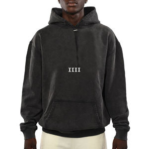 2024 Men's 100% Cotton <b>Hoodies</b> High Quality Top Selling New Style <b>Plain</b> Dyed for Winter - Product Image 1
