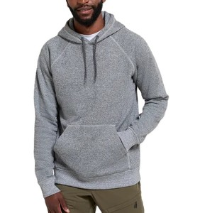 100% algodón Unisex Anti-Shrink Heavyweight Pullover Hoodie con bolsillo de canguro Color gris manga larga Sudadera con capucha de secado rápido para hombres - Product Image 5