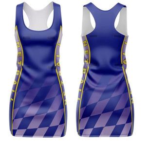 Uniforme de netball estampado Reversible de alta calidad para mujer Ropa deportiva transpirable de poliéster 100% con diseño personalizable - Product Image 6