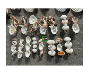 Épingles à cheveux en coquillage d'océan faites à la main: pinces à cheveux quotidiennes chics vietnamiennes, 2025 nouvelles épingles à cheveux en coquillage accessoire cadeau d'anniversaire en 2025 - Product Image 1