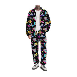 Nueva tendencia, ropa de calle de la mejor calidad, chándales cortavientos para hombre, trajes cortavientos de nailon con logotipo personalizado, chándales transpirables - Product Image 4