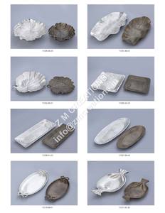 Fournitures d'événement plats de service en métal bols et plateaux décoratifs ensemble de 3 bols de qualité supérieure sûrs pour les aliments en métal décoration de la maison artisanat - Product Image 2