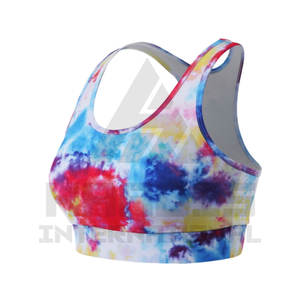 Sujetador deportivo de sublimación para mujer personalizable, precio al por mayor, Sujetador deportivo sublimado de alto soporte sin costuras - Product Image 2