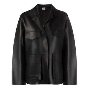 Blousons en cuir tendance pour femme, personnalisables, automne-hiver, col rabattable, manches longues, imperméables, coupe-vent, couleur unie - Product Image 1