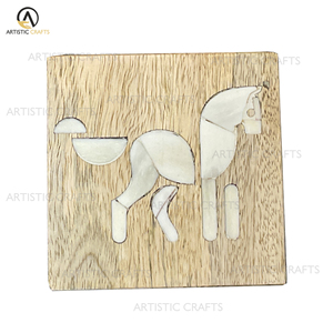 Boîtes décoratives et enseignes murales écologiques faites à la main en bois de manguier de luxe pour le rangement ou la décoration - Product Image 3