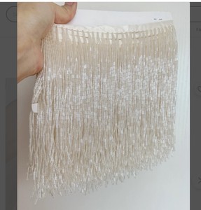 พู่ลูกปัดขอบผ้าลูกไม้5หลา/ล็อต - Product Image 1