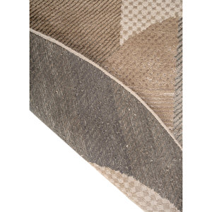 Tapis en laine et soie de bambou noué à la main Kavi Ivory, collection Chaos Theory - Esk-459, rectangulaire, patchwork, pour la maison, le salon, le couloir - Product Image 5