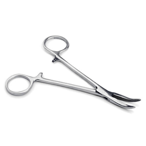 คีมหนีบกันยุงแบบฮาลสเตน12.5ซม. คีมหลอดเลือดสเตนเลสโค้งตรงใช้สำหรับผ่าตัดด้วยมือ - Product Image 6