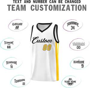 Maillots de basket-ball pour hommes, logo personnalisé, uniformes d'équipe, maille respirante à séchage rapide sublimée, fournisseur en gros OEM en vrac - Product Image 4