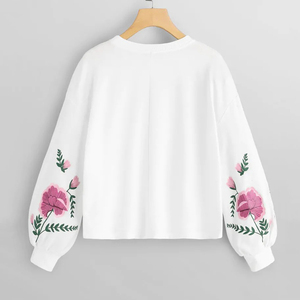 เสื้อสเวตเชิ้ตผู้หญิงแบบสวมหัว คอกลม มีฮู้ด พิมพ์ลายโลโก้ด้านหน้า สำหรับฤดูหนาว/ฤดูใบไม้ร่วง สีพื้น ปรับแต่งสีได้ ขายส่ง - Product Image 4