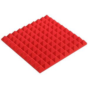 Panneaux muraux acoustiques MXYRR-004, lot de 6, 0,5 m x 0,5 m, 2 pouces d'épaisseur, pyramide rouge moderne, insonorisation pour salon, chambre à coucher, hôtel - Product Image 1