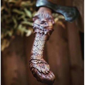 High Carbon Steel <b>Viking</b> <b>Axe</b> Head Handmade Hatchets with Wood Handle for Outdoor Camping DIY Wholesale Supply - Product Image 6