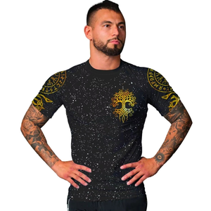 Camiseta de compresión de manga corta de spandex para entrenamiento de MMA y BJJ - Product Image 6