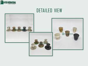 Perillas de latón macizo para armario, pomos con acabado personalizado acanalado, herrajes para cajón, tirador de muebles, fabricante al por mayor - Product Image 6