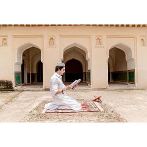 Alfombra de Oración Moderna de Lana y Seda con Diseño Floral, la Más Vendida, para Uso Doméstico, Lavable y Duradera - Product Image 6