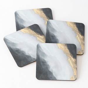 Posavasos para servir té con estampado de madera de nuevo diseño, Juego de 4 piezas, superventas, posavasos para el hogar y la cocina, superventas de epoxi - Product Image 3