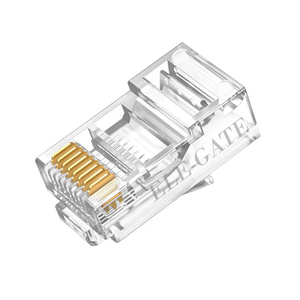 Connettori RJ45 Cat6 Trasparenti Placcati in Oro, Confezione da 100 Pezzi, Tipo RJ11 - Product Image 2