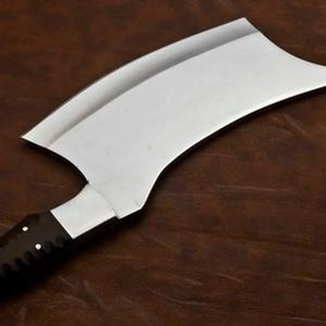 Cuchillo de Cocina Tipo Cleaver de Acero Inoxidable de 9 Pulgadas Hecho a Mano con Funda de Cuero Única, Mango Hermoso y Personalizable - Product Image 3