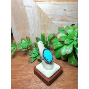 Zachariah David Blue Bird Turquoise Stainless Steel <b>Adjustable</b> <b>Ring</b> Featuring Inlay Setting Bezel Technology Gift for Any - Product Image 2