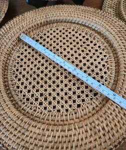 Bandeja de Conchas Marinas de Ratán Tejida a Mano de Lujo, Vajilla Artesanal, Decoración Navideña para el Hogar, Pieza Decorativa - Product Image 2