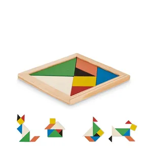 Puzzle Tangram in Legno Personalizzato per Appassionati di Matematica - Product Image 1