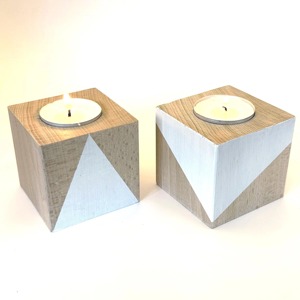 Bougeoir en bois à six colonnes, idéal pour la décoration intérieure, centre de table et éclairage festif, fabriqué à la main en Inde - Product Image 6