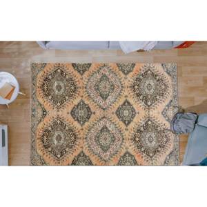Ethnic Style Area <b>Rug</b>: Green Farmhouse Decor, Pet Friendly Printed <b>Rug</b>,Nonwoven <b>Thin</b> <b>Rug</b> - Product Image 3