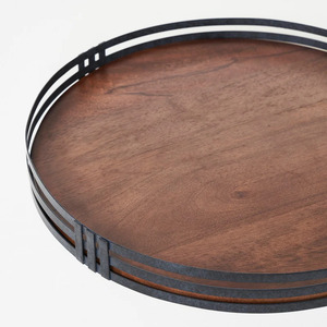 Bandeja para servir con valet de cuero y mármol inscavado moderno, diseño Ins ecológico, platos a precio barato, bandeja para servir platos - Product Image 3