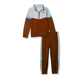 Ensemble de survêtement pour enfants avec logo personnalisé, deux pièces, tenues pour garçons, ensembles de vêtements, ensemble de survêtement en coton et polyester pour garçons - Product Image 1