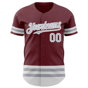 Maillots de baseball personnalisés pour les tournois et les ligues avec logos d'équipe personnalisés, impression par sublimation, service OEM, prix avantageux - Product Image 3