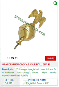 Reloj de abuelo, Bola de águila, latón GS 2221, herramientas de joyería para herramientas de joyería, Material de latón duradero - Product Image 2