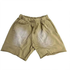 Shorts pour hommes, shorts délavés au soleil, poids lourd, streetwear, vintage doré, shorts délavés à l'acide, pour hommes, OEM - Product Image 2