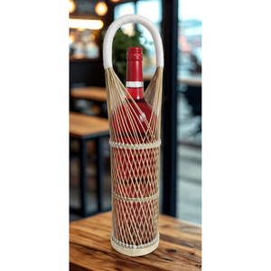 Support à bouteilles de vin en bambou fait main, écologique, en bois naturel, avec logo personnalisé, marque OEM pour cuisine, bar, salle à manger - Product Image 1