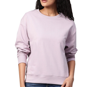 Sudadera Informal de Invierno para Mujer, Tejida, Suave, Cuello Redondo, Manga Murciélago, Colores y Logotipo Personalizables - Product Image 1