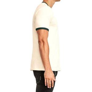 OEM Chemises Ringer 100% Coton T-shirts Couleur Unie Vêtements pour Hommes T-shirts à Manches Courtes à Vendre Logo Personnalisé Conception Été - Product Image 3