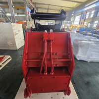 Godet de criblage rotatif pour excavatrice, godet de criblage hydraulique à tambour, maille à remplacement rapide pour la séparation du sable, du gravier et du sol
