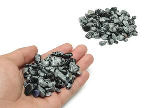 Piedras de ágata obsidiana de cristal Natural hechas a mano de 5mm-14mm para meditación Reiki, venta al por mayor, copos de nieve, chips de grava decorativos - Product Image 2