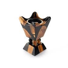 Brûleur à Bakhoor en bois et résine, motif arabe, forme personnalisée, fait main, pour la décoration intérieure, avec support d'encens à forte fragrance - Product Image 2