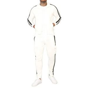 Ensemble de survêtement sportif pour homme personnalisé avec logo de marque, vêtements de jogging, ensemble deux pièces, 100% coton respirant, survêtement d'hiver - Product Image 2