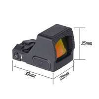 Lunette de visée point rouge M2 professionnelle haute performance 1x entièrement multicouche, étanche, antichoc, accessoires tactiques noirs