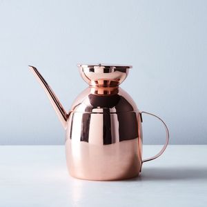 Jarra de cobre martillado con acabado antiguo con tapa sin BPA, contenedor de agua para jarra y calentadores de tazas - Product Image 2