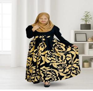 Conjuntos de abayas elegantes con botones en tonos chocolate intenso y tostado. Juegos premium disponibles a precios de mayoreo. - Product Image 4