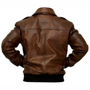 Customized Top selling Unique quality Custom <b>Sheepskin</b> Bomber <b>Jacket</b> High Quality Leather <b>Jacket</b> - Product Image 2