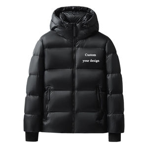 New Custom design Fashion Puffer Jacket Designer Men <b>Coats</b> Custom Down Bubble Men's Down Shiny Puffer Jacket for men's - Product Image 5