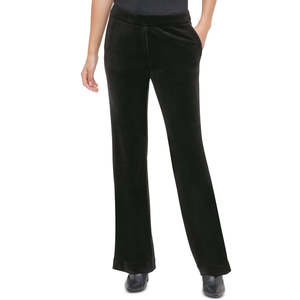 Pantaloni da Completo in Velluto Calvin Klein per Donna, Neri, Taglia 18W - Product Image 1