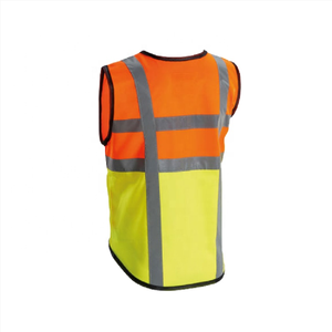 Chaleco DE SEGURIDAD reflectante de alta visibilidad de malla personalizado para hombre, chaqueta ANSI Clase 2, ropa de trabajo de poliéster impermeable, ropa de construcción con bolsillos - Product Image 5